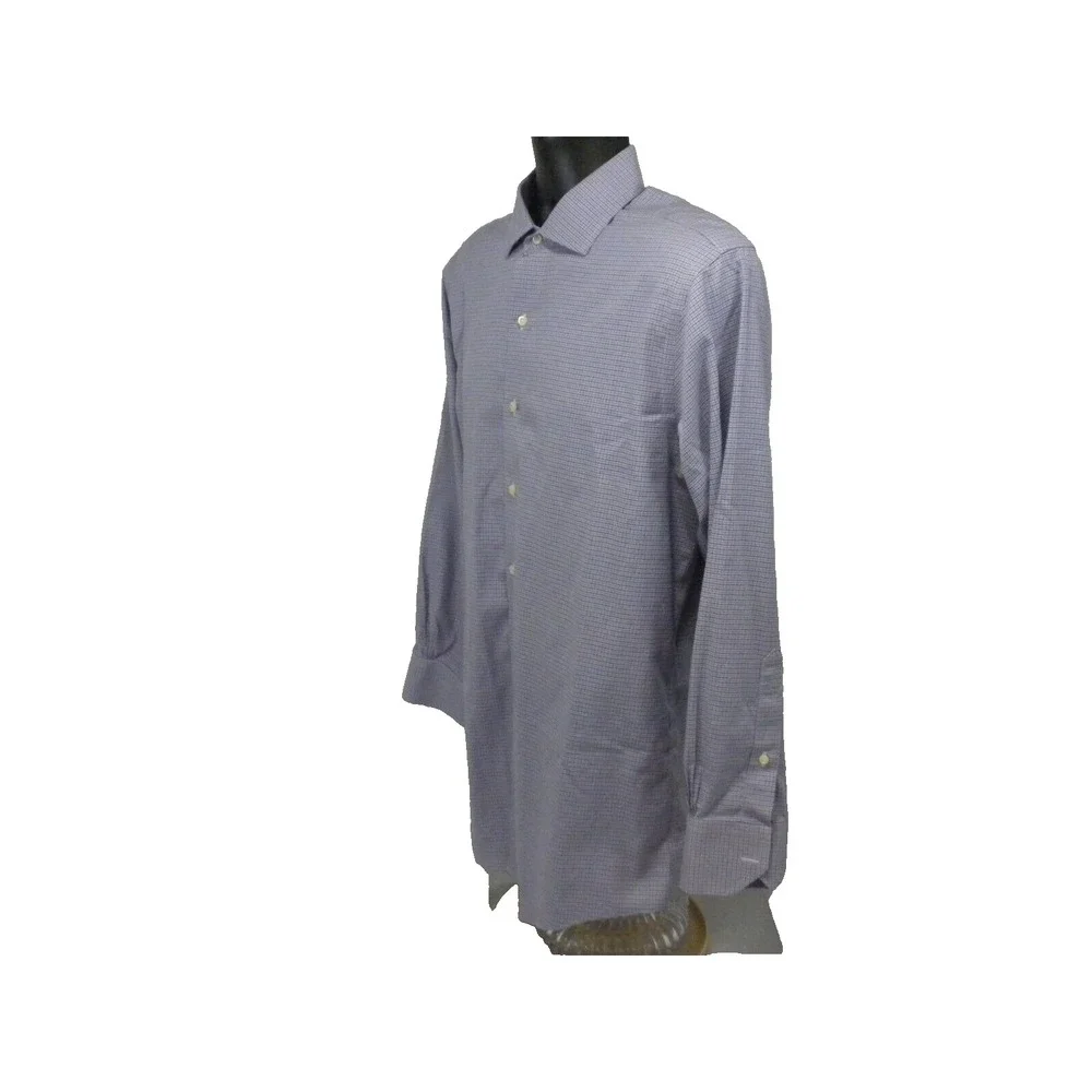 Brooks Brothers Dress Shirt Mens 16-33 XL Purple‎ Button Front Non Iron Supima
